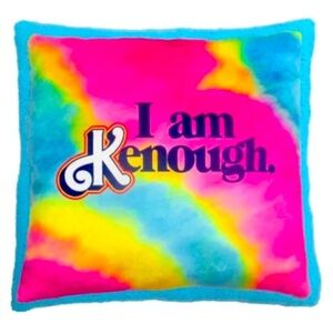 NEW! Barbie Kenough Large Decorative Throw Pillow, 22"×22", Blue, Pink & Yellow